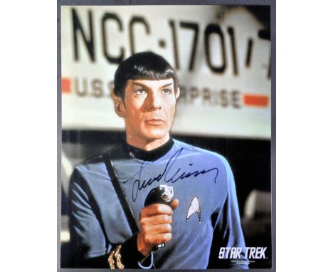 Star Trek - Leonard Nimoy (1931-2015) - Spock - an autographed 8x10" full colour officially licensed photograph of Nimoy as S