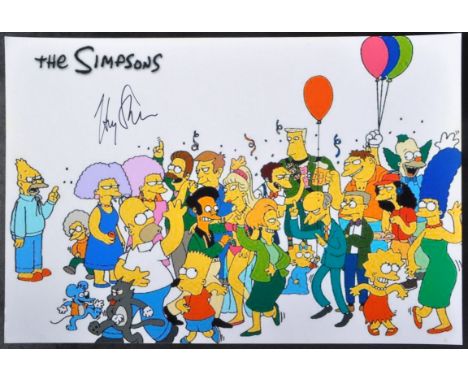 Harry Shearer - The Simpsons (voice of Ned Flanders and others) - autographed 8x12" colour photo. Signed in black ink to a li