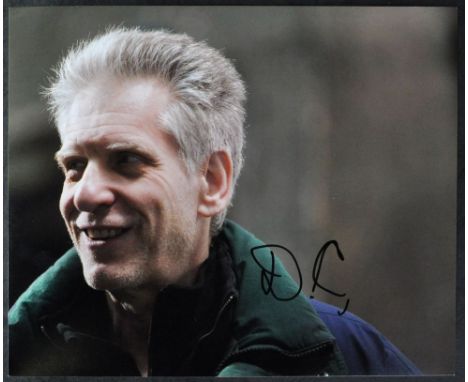 David Cronenberg - Director (The Fly) - autographed 8x10" colour photograph, signed in black ink to a light area. Supplied wi