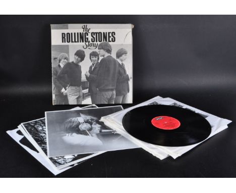 The Rolling Stones Story - A 12LP vinyl record box set from Decca&nbsp;Germany 6 - 21695. Outer cardboard box with a series o