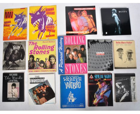 A mixed collection of music related ephemera books / magazines / programs with multiple examples form the rolling stones to i