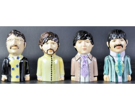 The Beatles - Yellow Submarine - Peggy Davis - a set of artist's proof ceramic statues by artist Victoria Bourne, for Peggy D