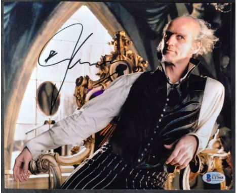 Jim Carrey - (Ace Ventura, Dumb &amp; Dumber, The Mask etc) - A Series Of Unfortunate Events - scarce autographed 8x10" colou