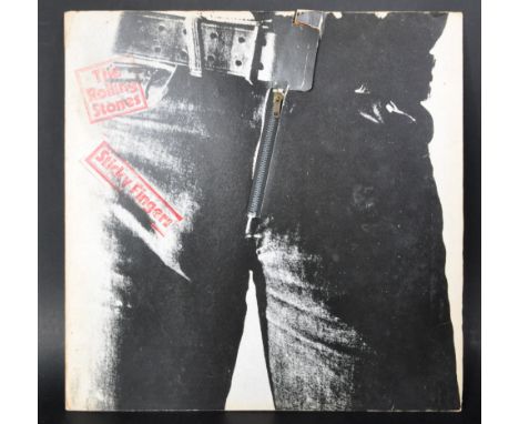 The Rolling Stones - Sticky Fingers - First Pressing - A long play LP vinyl record album on The Rolling Stones Record label C