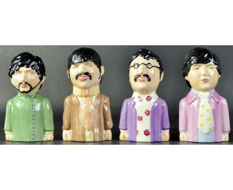 The Beatles - Yellow Submarine - Peggy Davis - a set of prototype ceramic statues by artist Margaret Jackson, for Peggy Davie