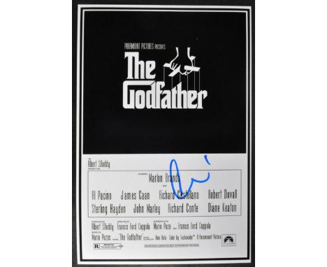 Al Pacino - The Godfather - autographed 12x8" black and white poster photograph from the classic Gangster movie. Signed in bl