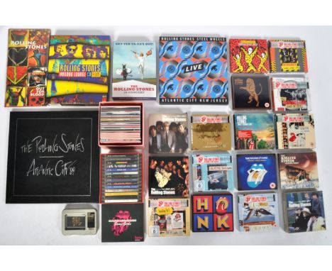 The Rolling Stones – A collection of CD box sets and albums to include Atlantic City ’89, Voodoo Lounge CD Rom, Out For Blood