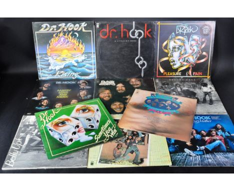 Dr. Hook And The Medicine Show- A collection of 11 long play LP vinyl record albums to include their first album 'Doctor Hook