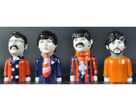 The Beatles - Yellow Submarine - Peggy Davies - a full set of limited edition No.74/200 ceramic statues of The Beatles - John