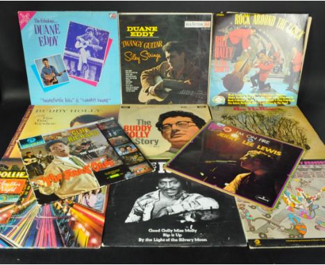Rock 'N' Roll - A collection of 11 long play LP vinyl record albums to include The London Chuck Berry Sessions (Stereo Chess 