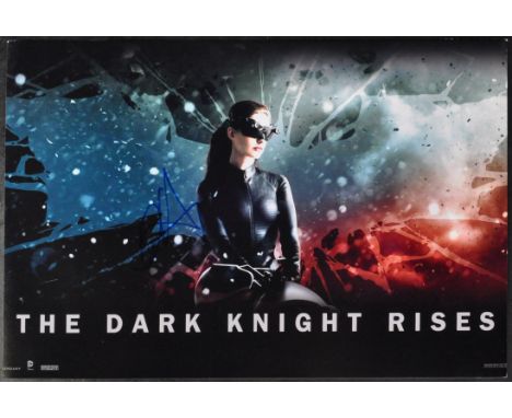 Anne Hathaway - Batman The Dark Knight Rises - autographed 8x12" promo photograph from the movie which starred Christian Bale