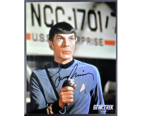 Star Trek - Leonard Nimoy (1931-2015) - Spock - an autographed 8x10" full colour officially licensed photograph of Nimoy as S