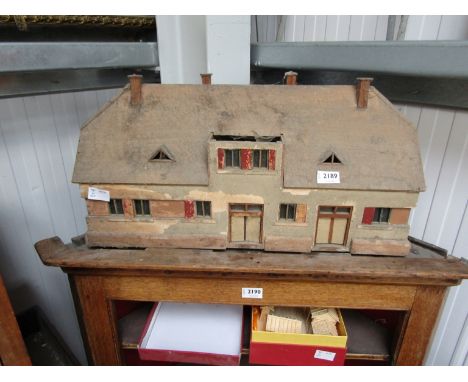 A scratch built model house with match stick oriental model 