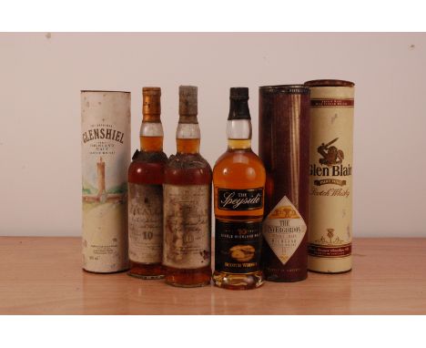 Six bottles of Scotch whisky, inlcuding two bottles of Macallan 10 year old single malt, a bottles of The Speyside 10 year ol