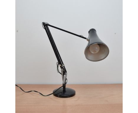 A Herbert Terry black angle-poise lamp, 
