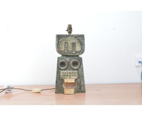 A Troika a pottery lamp base, 43cm high