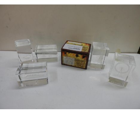 Glass Paperweights - Lord of the Rings etc