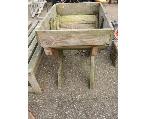 Wooden Trough on Stand 