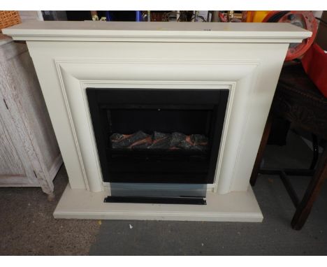 Electric Fireplace with Surround 