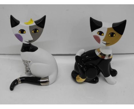 2x Goebel Cat Ornaments 
