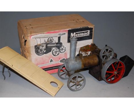 A boxed Mamod traction engine