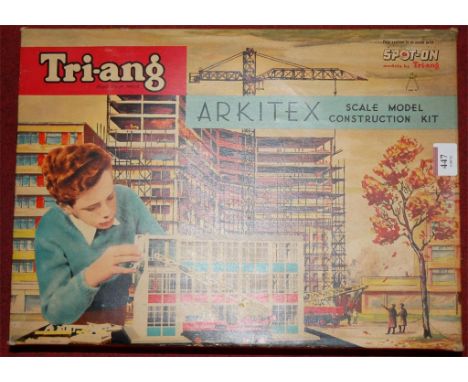 A boxed Triang Arkitex scale model construction kit 