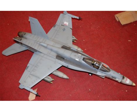 An Elite Force scale model of a 1/18th scale F18-C Hornet