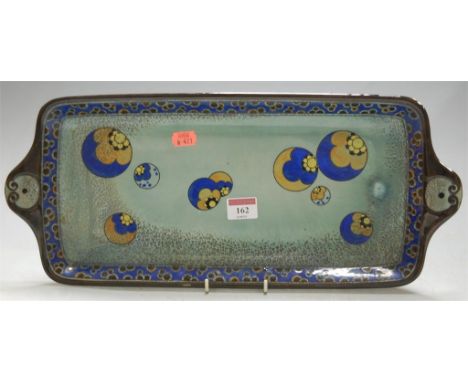 A Royal Doulton Titanium pattern twin handled rectangular dish 