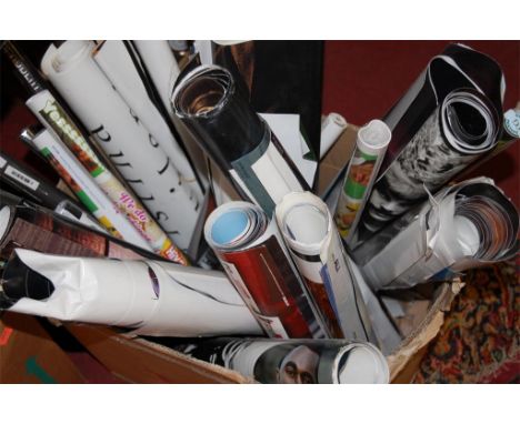A large collection of assorted modern poster prints
