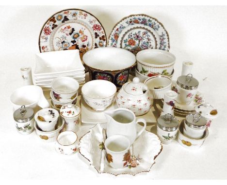 Royal Worcester 'Mathon' part dinner and tea service, a Royal Doulton 'Westwood' part dinner and tea service, a Royal Tuscan 