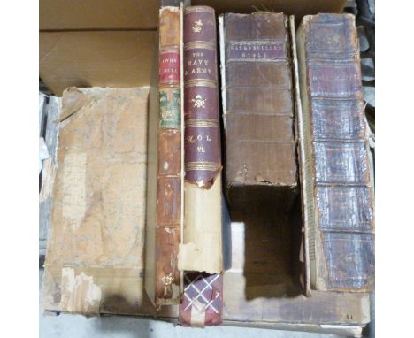 Antiquarian interest&nbsp;to include bound copies of John Bull 1836, January through to December, elephant folio, quarter lea