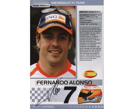FORMULA ONE: A printed 4to official programme for the Santander British Formula One Grand Prix at Silverstone, 19th, 20th &am