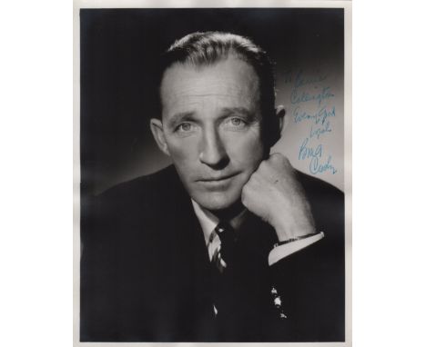 CROSBY BING: (1903-1977) American Singer &amp; Actor, Academy Award winner. Signed and inscribed 8 x 10 photograph of Crosby 
