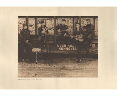 [BEATLES THE]: KIRCHHERR ASTRID (1938-     ) German Photographer & Artist, associated with The Beatles. A sepia 23.5 x 16.5 p