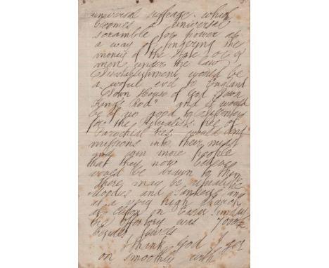 BARNES WILLIAM: (1801-1886) English Writer &amp; Poet, particularly in the Dorset dialect. Friend of Thomas Hardy and Alfred 