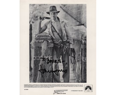 FORD HARRISON: (1942-&nbsp;&nbsp;&nbsp; ) American Actor. Signed and inscribed 8 x 10 photograph of Ford standing in a full l