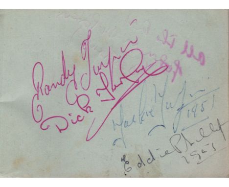 TURPIN RANDOLPH: (1928-1966) English Boxer, World Middleweight Champion 1951. An autograph album containing a page signed by 