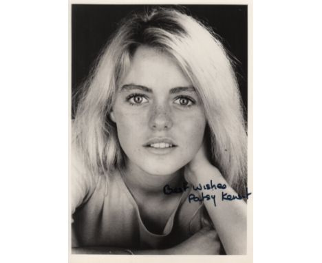 GLAMOUR: Selection of signed postcard photographs and slightly larger, a few 8 x 10s etc., by various glamorous film and tele