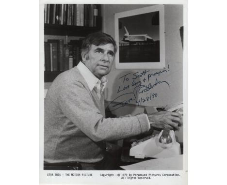 RODDENBERRY GENE: (1921-1991) American Screenwriter and Producer, creator of Star Trek. A good signed and inscribed 8 x 10 ph