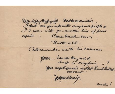 THEATRE: Miscellaneous selection of signed pieces, cards, album pages, A.Ls.S., T.Ls.S., a few signed programmes etc., by var