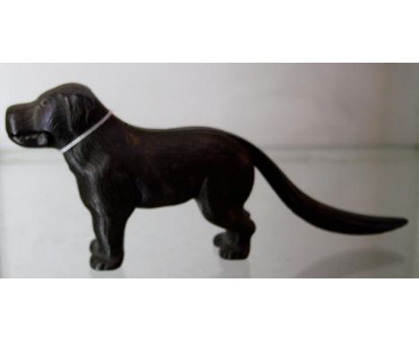 Cast iron nut cracker in the form of a dog 