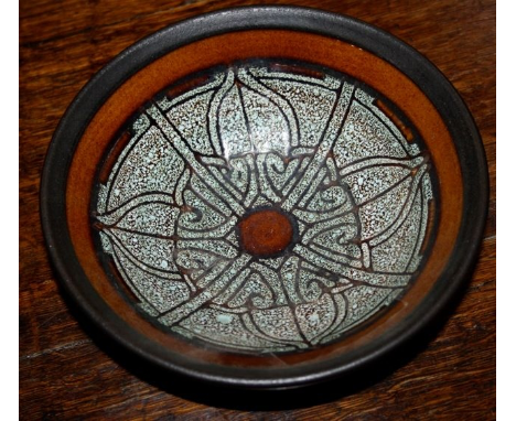 Newlyn pottery Celtic design bowl