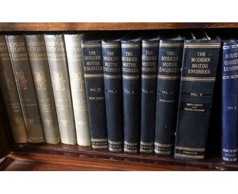 Set of Modern Motor Engineer c1956 (classic car handbooks), Set of European History volumes 