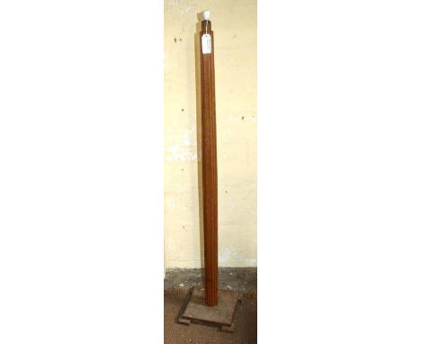 1930s wooden Art Deco standard lamp 