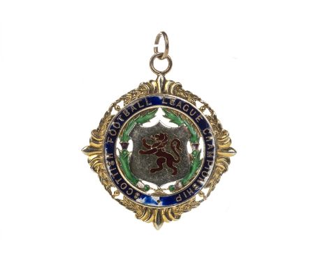 SCOTTISH FOOTBALL LEAGUE CHAMPIONSHIP GOLD MEDAL 1967/68, awarded to Jim Brogan of Celtic F.C., the obverse with central shie