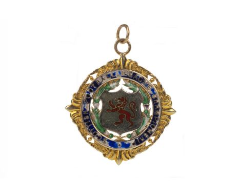 SCOTTISH FOOTBALL LEAGUE CHAMPIONSHIP GOLD MEDAL 1968/69, awarded to Jim Brogan of Celtic F.C., the obverse with central shie