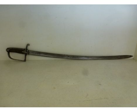 A Sword - a good 1788 pattern British Cavalry Troopers Sabre lacking its scabbard - makers mark W & Co and blade inspectors s