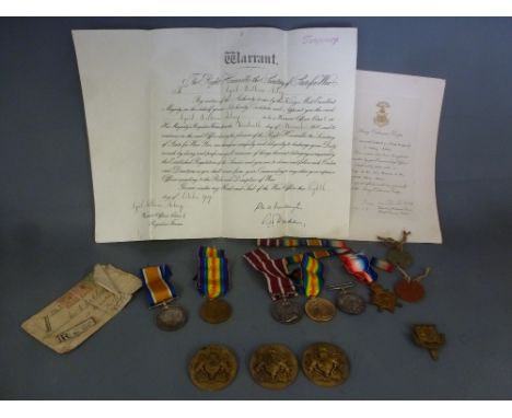 World War I - Family group medals to two brothers, four medals including Meritorious Service medal to 04444 S SJT  C A Asbrey