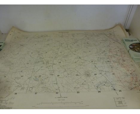 Three World War I 1917 Trench maps - 1. Wytschaete Edition 7B corrected to 1.11.17 - 2. Gouy Edition 1.A Trenches corrected t