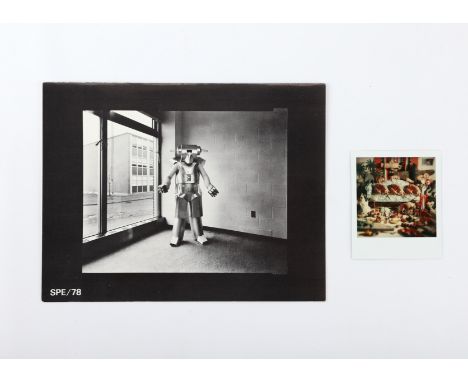 Leslie Robert "Les" Krims (American, b. 1942). Polaroid SX-70 print titled "Happy Easter Christians!" depicting many small to